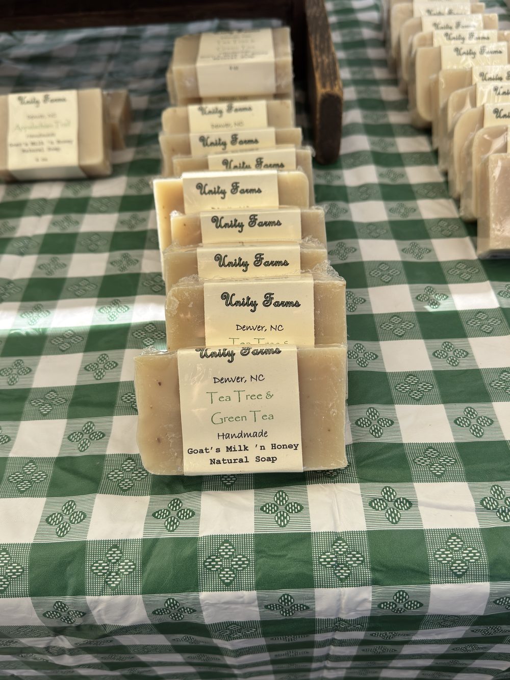 Handmade goats milk and honey soap bars